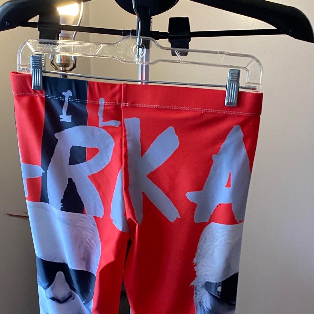 Karl Lagerfeld Red Graphic Leggings - Picture 5 of 5